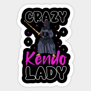 Crazy Kendo Lady - Kendo Sticker